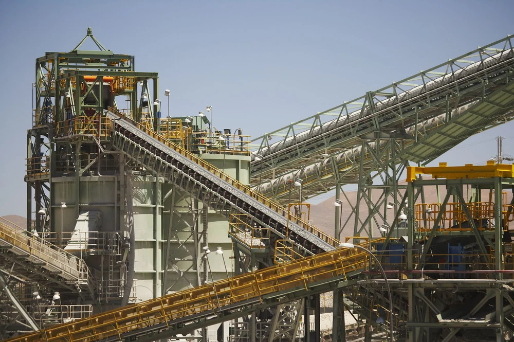 Processing plant conveyors, access ways and structural steel